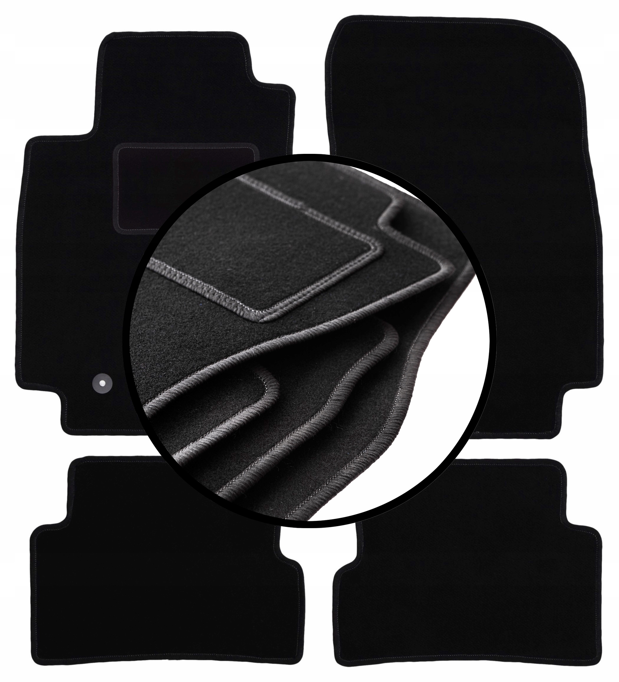 Velurové koberce komplet pro: Renault Captur Suv (2013-2019)