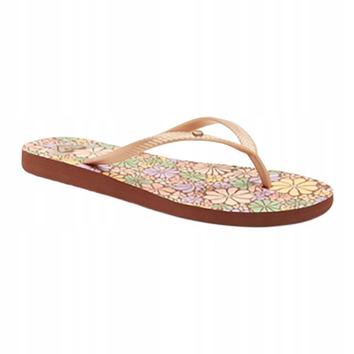 Japonki damskie Roxy Bermuda Print brown combo 38 Eu