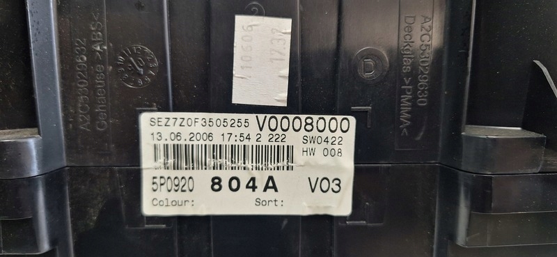 dials SEAT ALTEA 5P0920804A