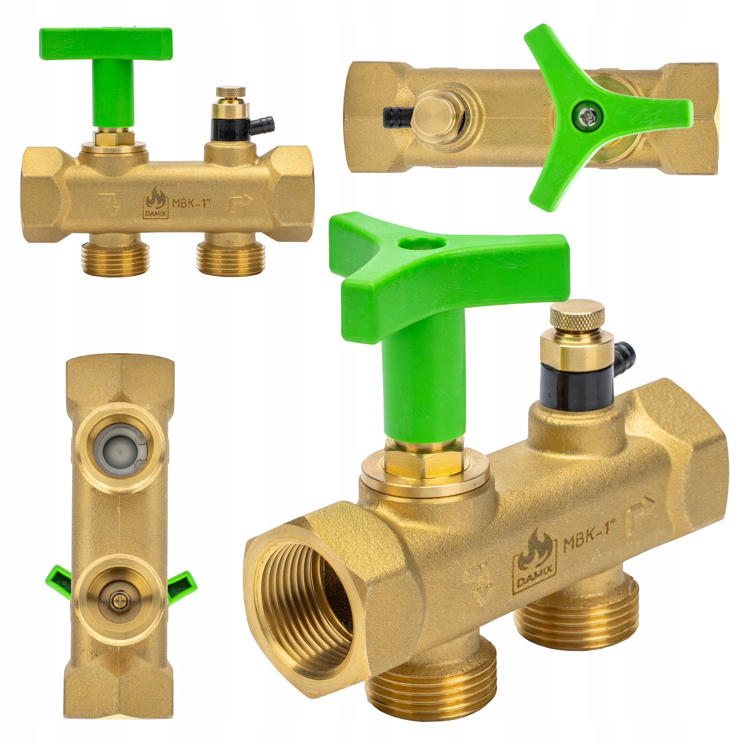 Ventil Přípojka K Změkčovači Vody Bypass Fi 1" Gw Palec Multiblock Pevný