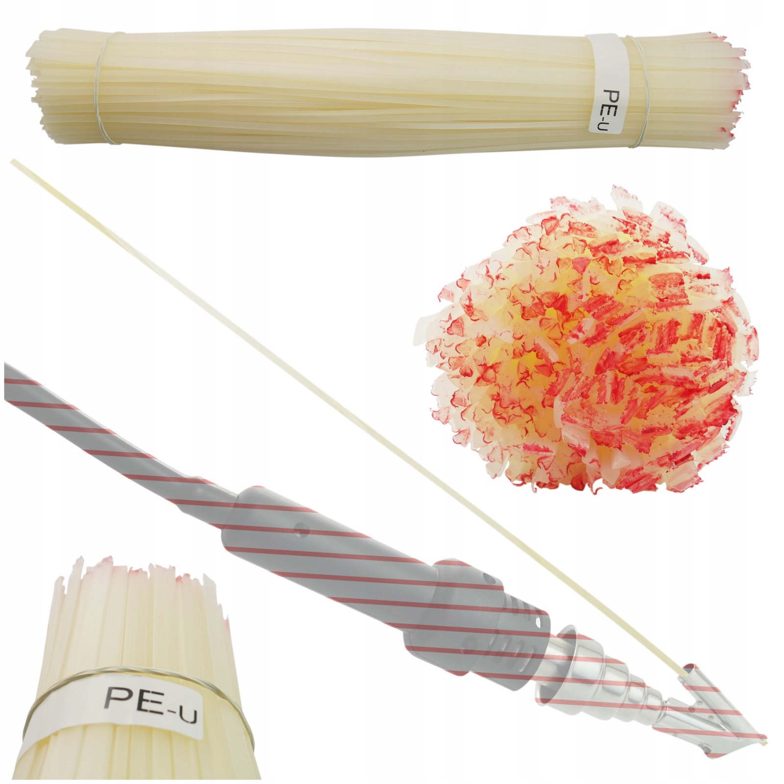 Pojivo pro svařování plastů Peu Pe-u Pe+u 1 kg mix Trojúhelníkových Proužků