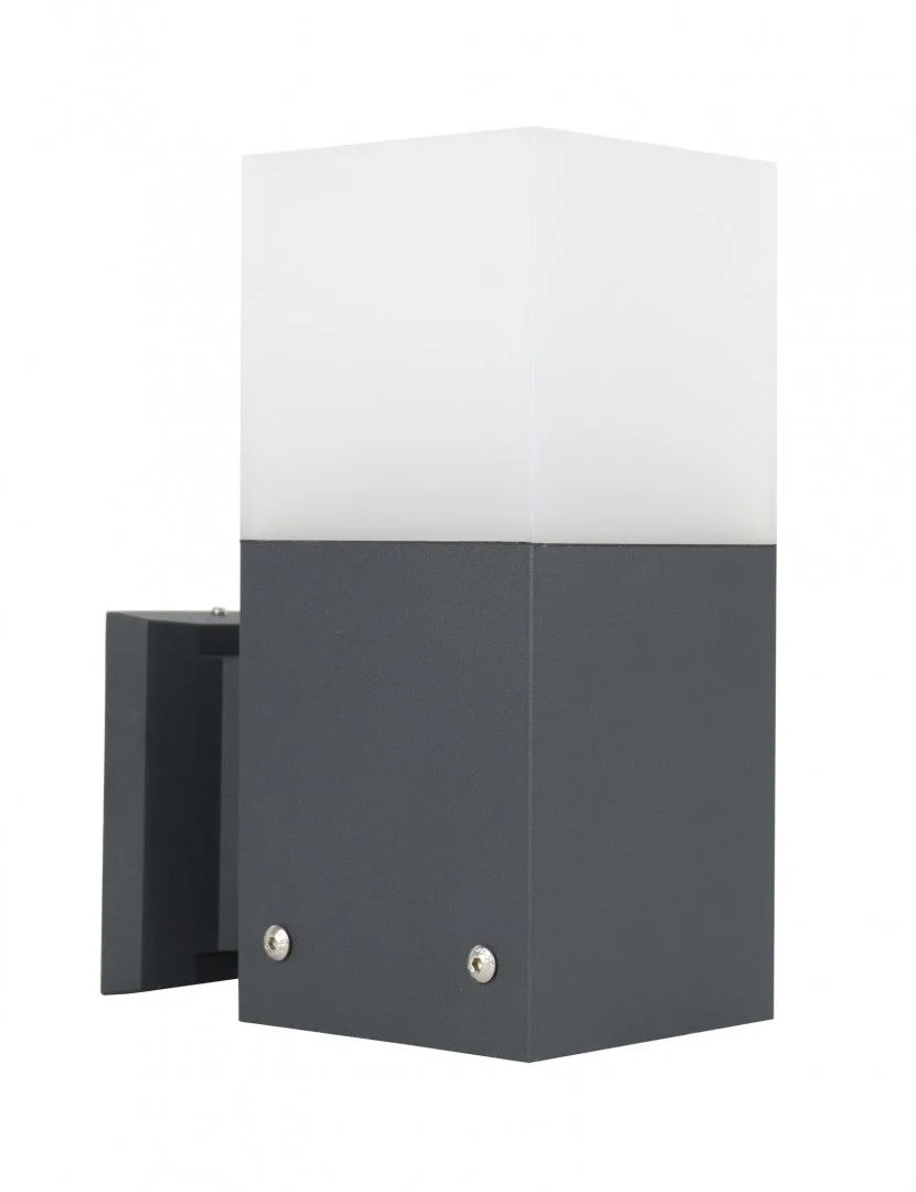 Venkovní zahradní nástěnné svítidlo tmavě šedé, moderní, 22 cm Su-ma