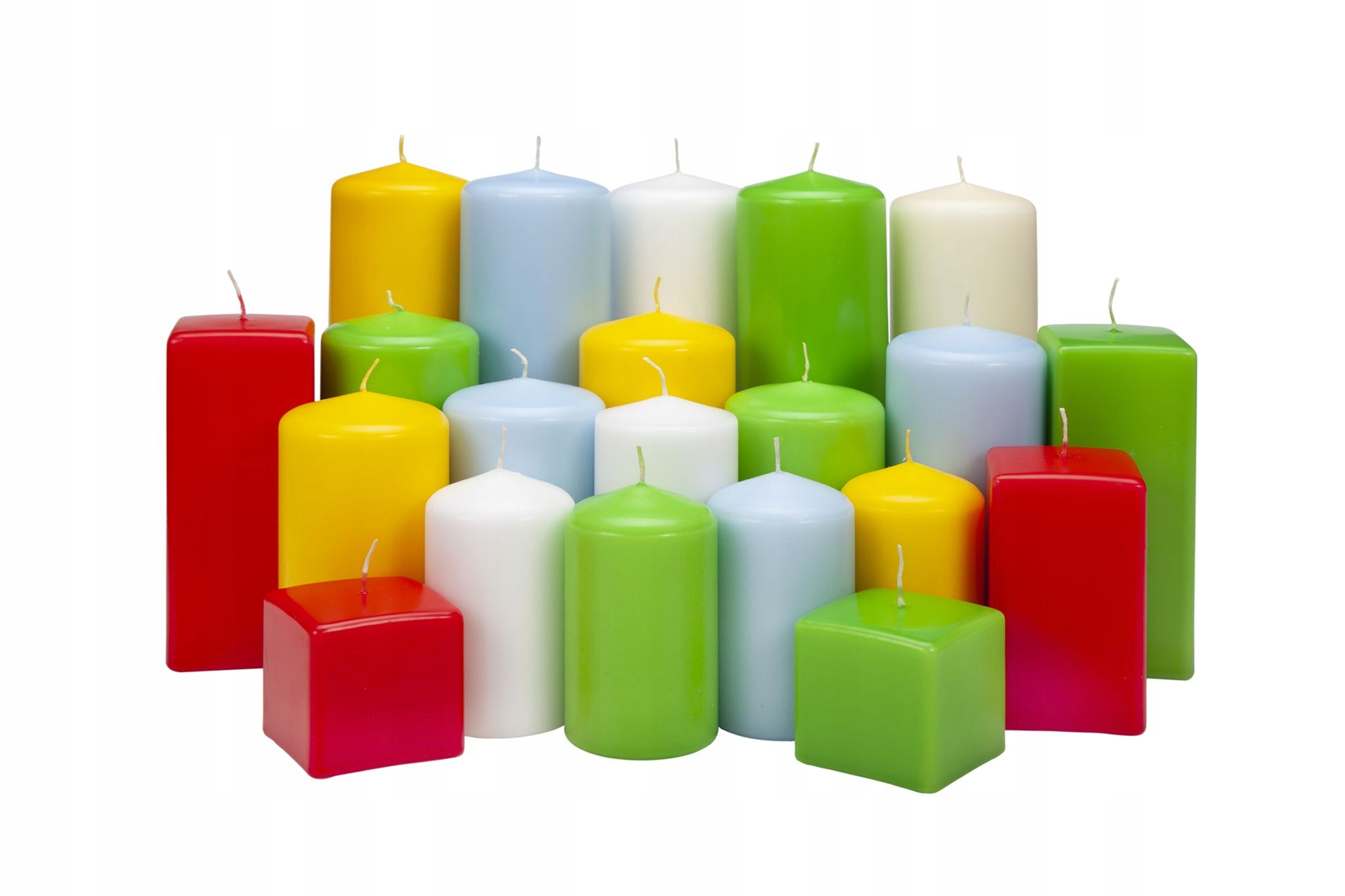 ŚWIECA BIAŁA KWADRAT 7x7cm świece Marka Vinetti