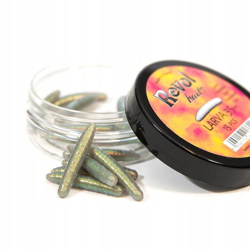 przynęta Larwa Komarnicy Revol Baits dł.45mm -Kameleon Szary /Krewetka/1szt