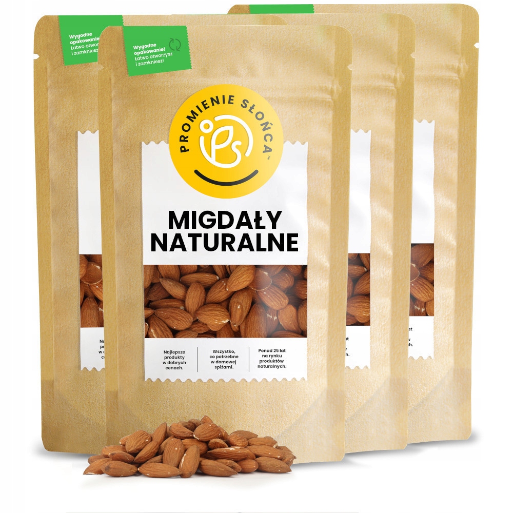 Migdały 4 kg Zestaw 4 x Migdały 1 kg Migdały Całe