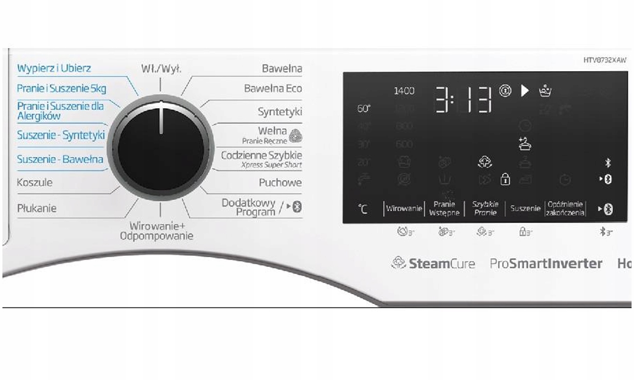 Pralko-suszarka wolnostojąca Beko HTV8732XAW Sposób załadunku od frontu