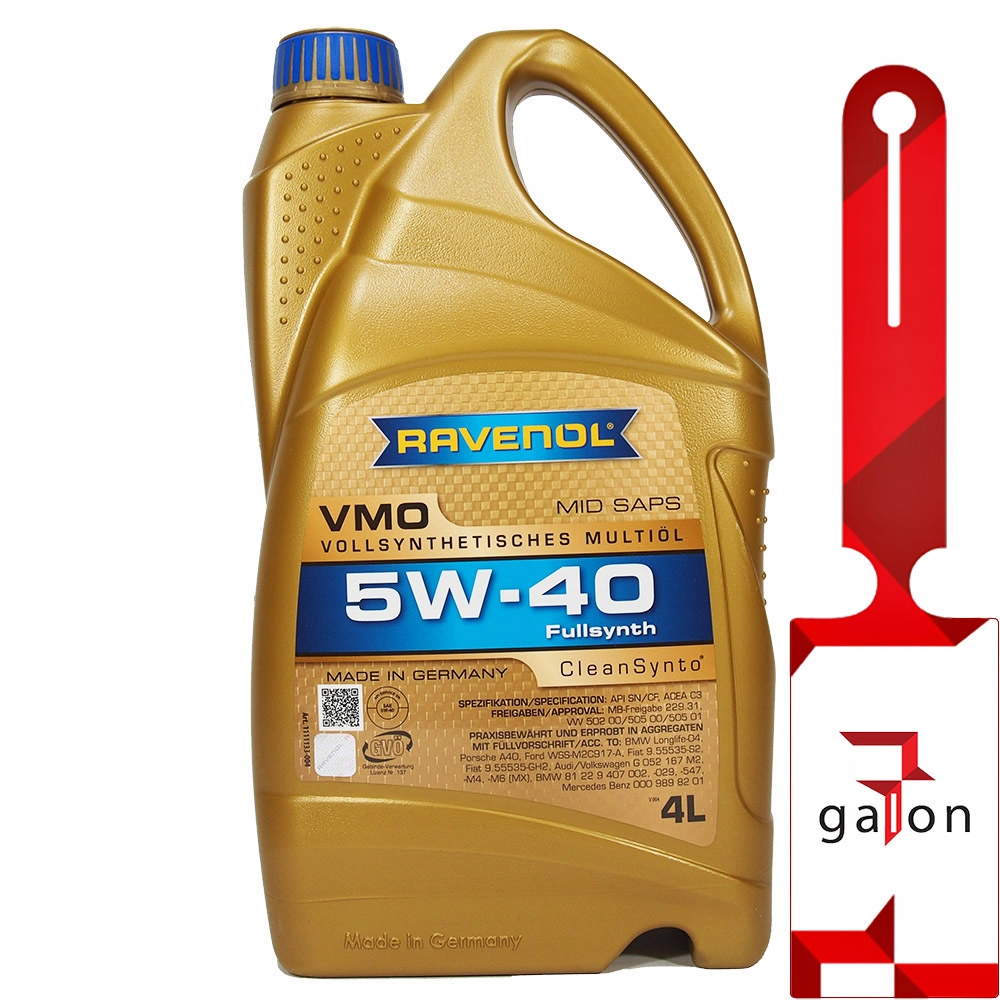 

Ravenol Vmo 5W40 CleanSynto 4L