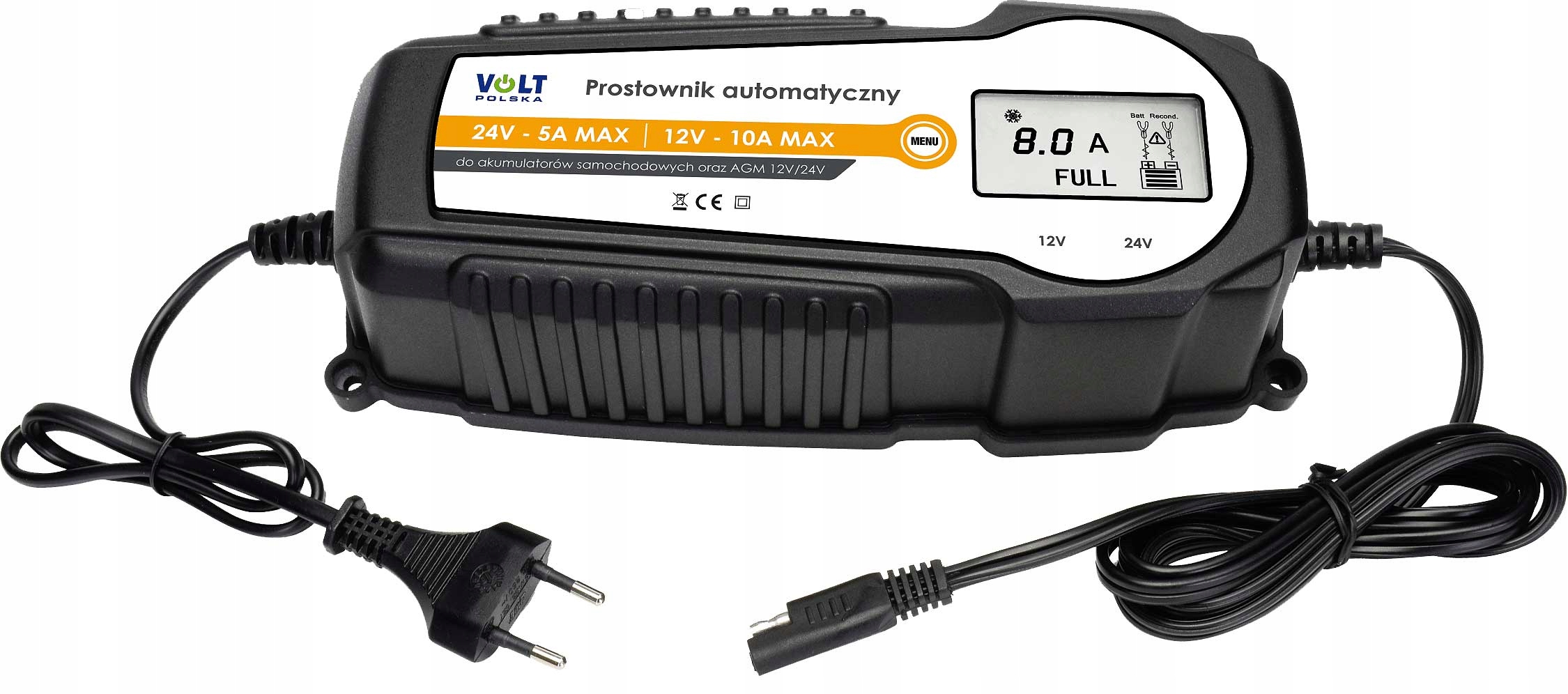 Автоматичний випрямляч VOLT 10A LCD 12V/24V