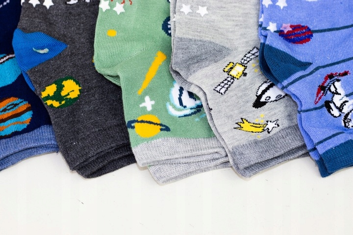 SKARPETKI BAWEŁNIANE DZIECIĘCE WESOŁE KOLOROWE 31-34 5-PAK Marka FERINA