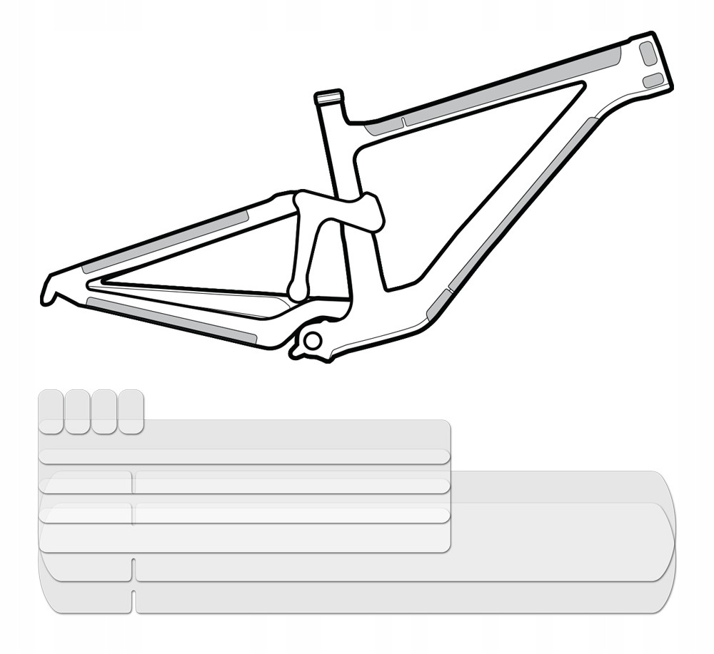 Lizardskins Clear Ochranný rámeček sada