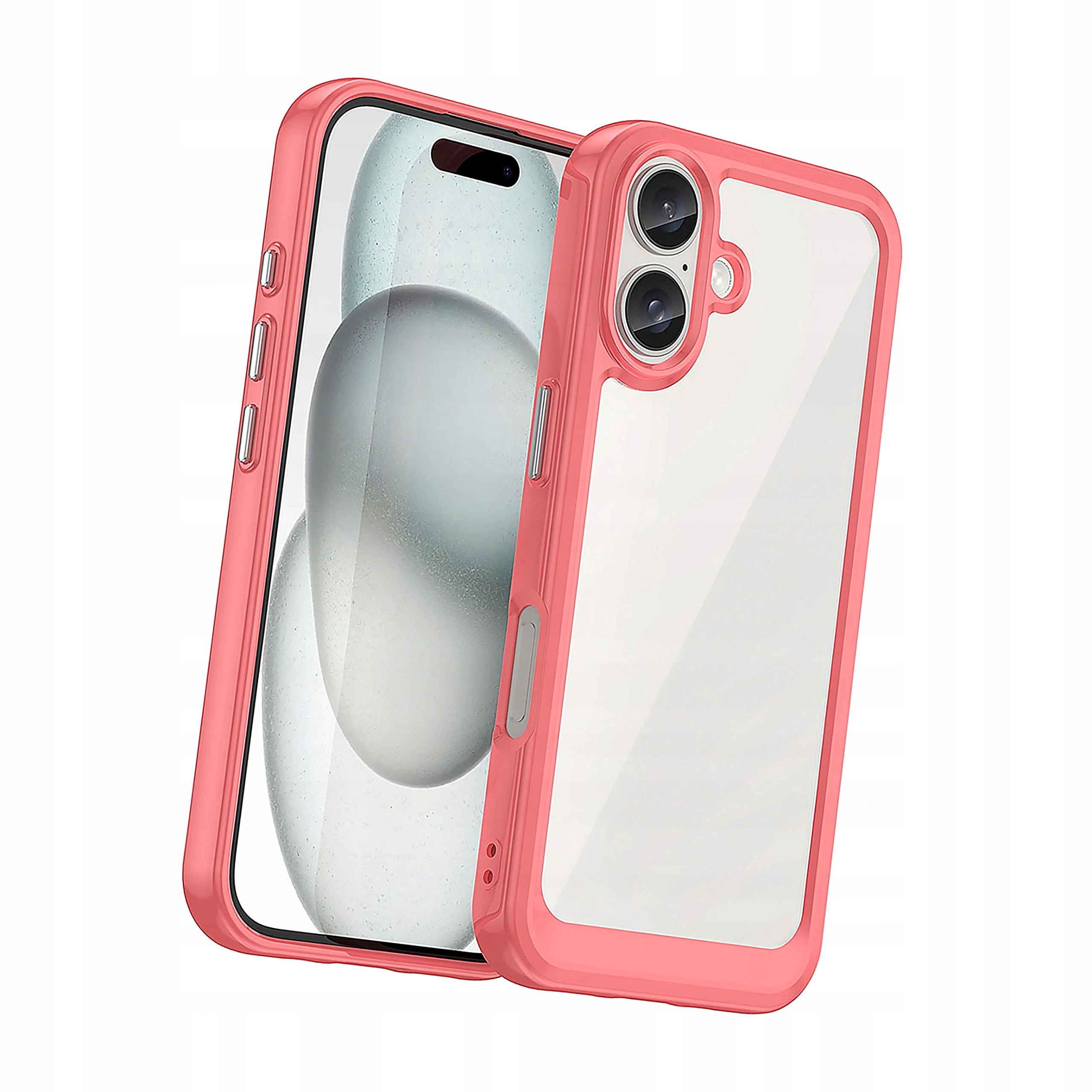 Plecki Etui Outer Space Case z żelową ramką do iPhone 16 czerwone