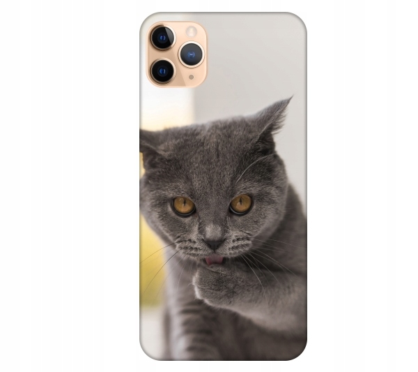 

Etui pokrowiec do iPhone 11 Pro Max Kot kotek smie