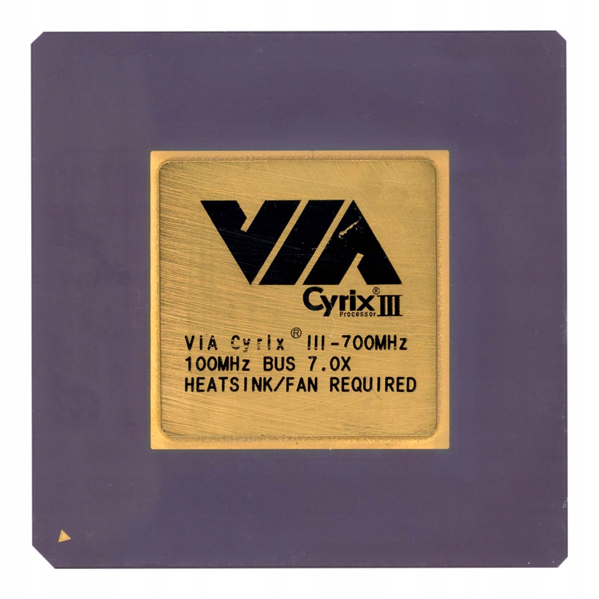VIA CYRIX III 700MHz SAMUEL CORE 100MHz BUS 128KB L1 SOCKET 370