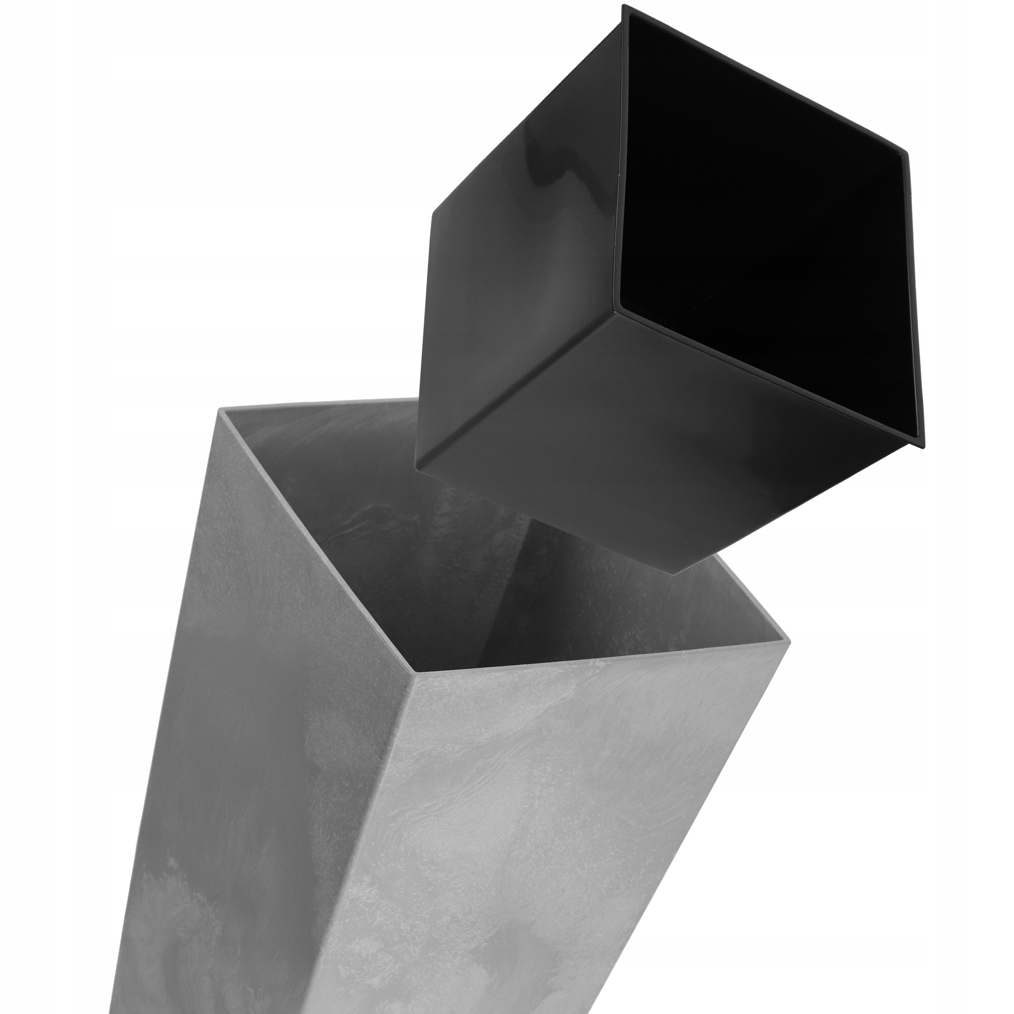 DONICZKA DONICA NA KWIATY 47cm OSŁONKA Z WKŁADEM WYSOKA KWIETNIK Długość 24 cm