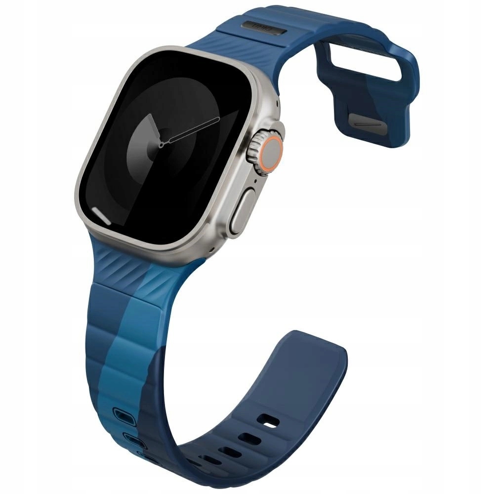 Uniq Pásik Stride De Rubber Pre Apple Watch 44 45 46 49 MM Modrý