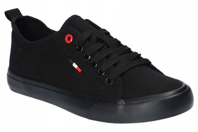 

American Club LH83 Trampki Tenisówki Czarne 37