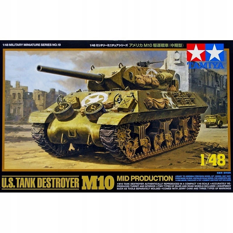 Us M10 Mid Production 1:48 Tamiya 32519