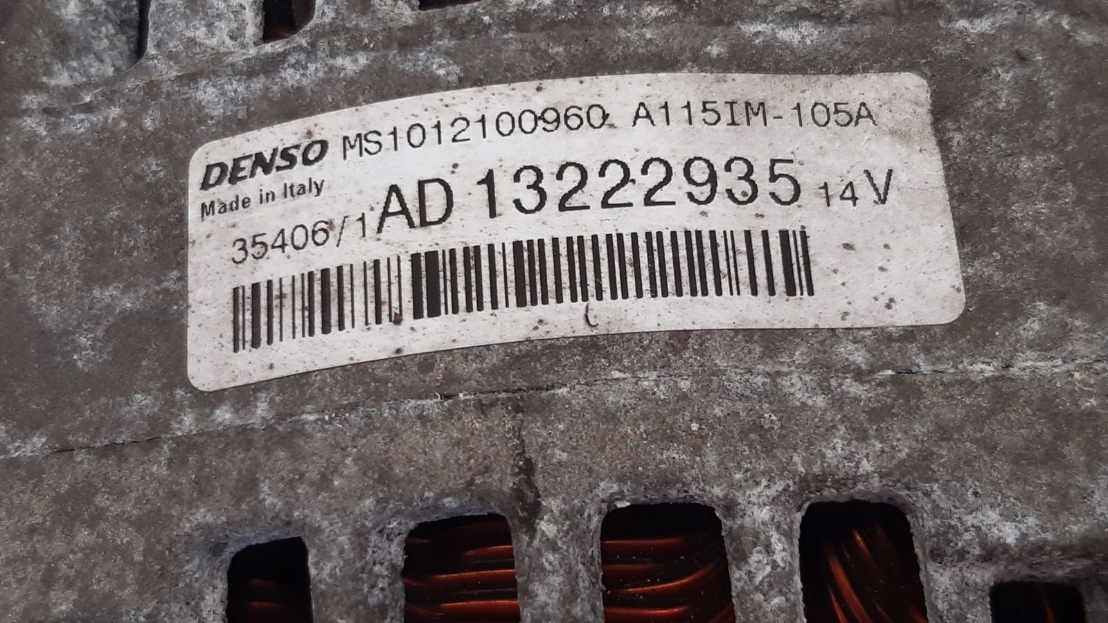 Alternator Opel Corsa D 1,3 CDTI Z157 5D