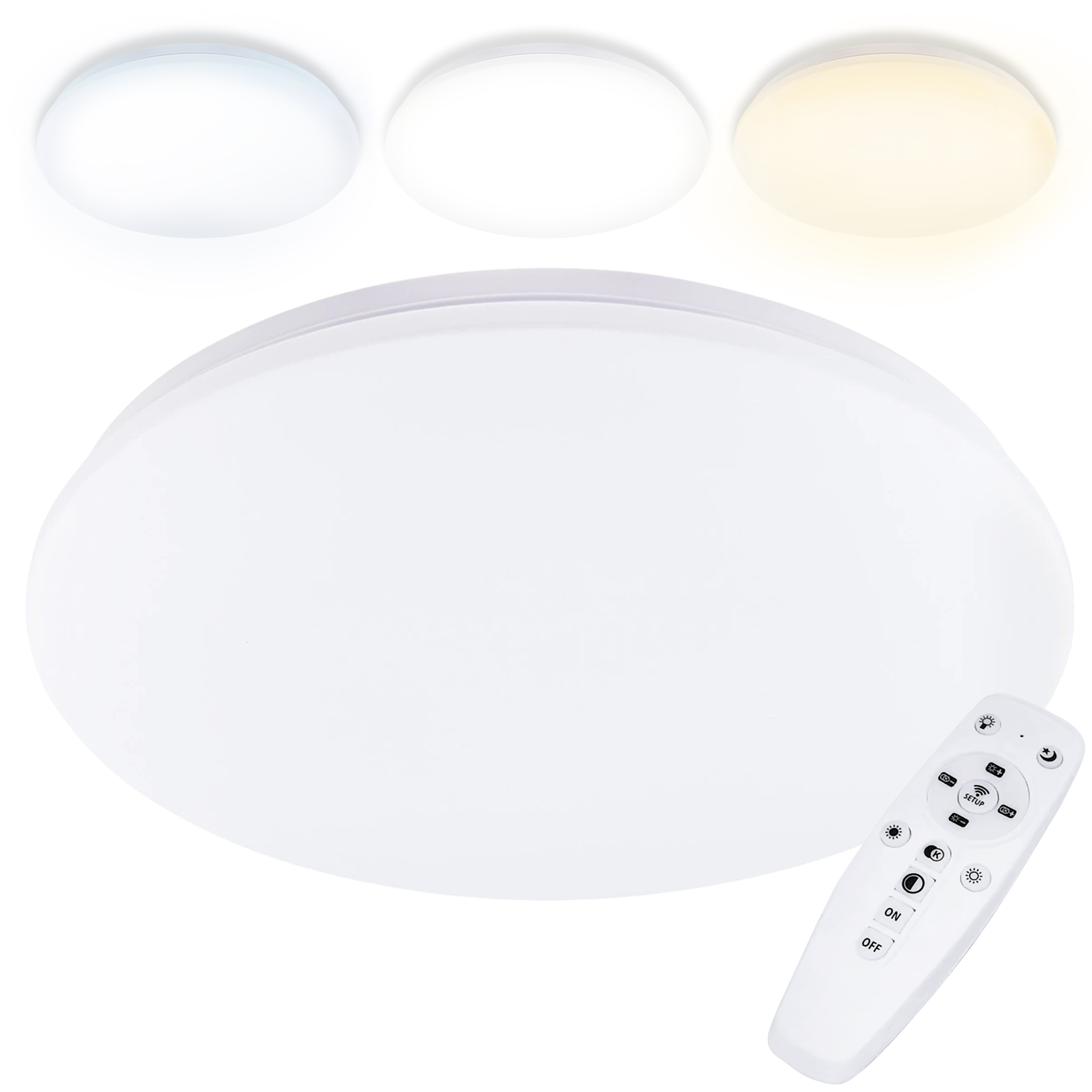 Lampa Sufitowa Plafon Led Cct Biała Ciepła Zimna Neutralna 40cm 72w Pilot