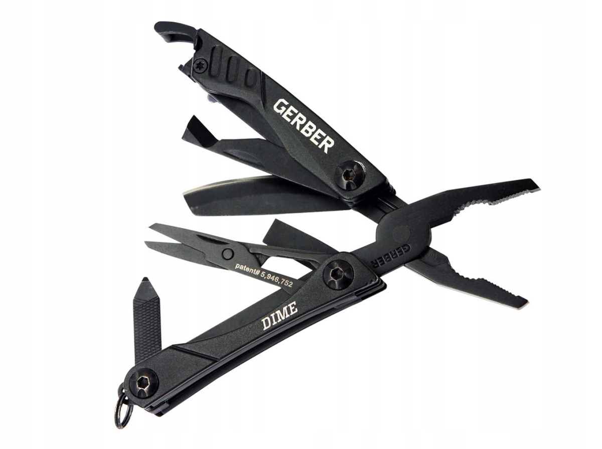 Multitool Narzędzie Wielofunkcyjne Gerber Dime Black 12 Funkcji kompaktowy