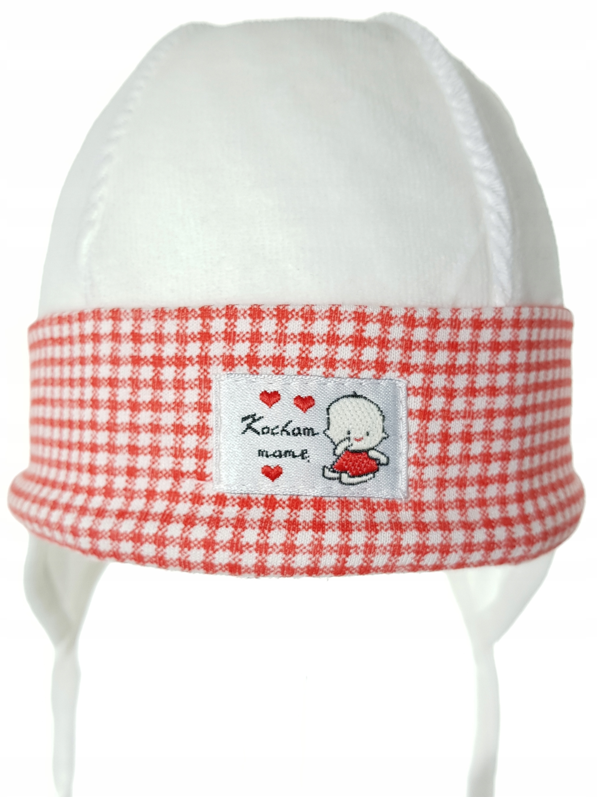 POLSKA CZAPKA WELUR CZAPECZKA WIĄZANA Z USZAMI DLA NOWORODKA 0-3 MC 18KOLOR Wiek dziecka 0 +