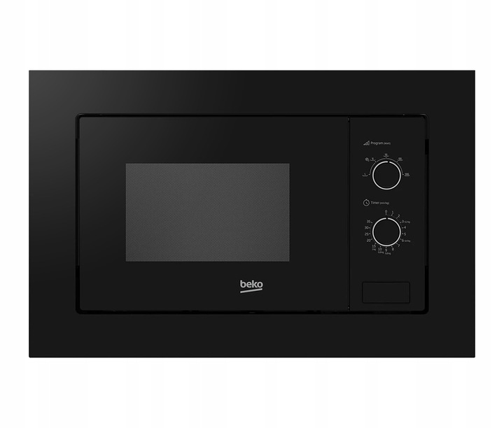 Kuchenka mikrofalowa Beko BMOB20202B do zabudowy Czarna pokrętła 20L