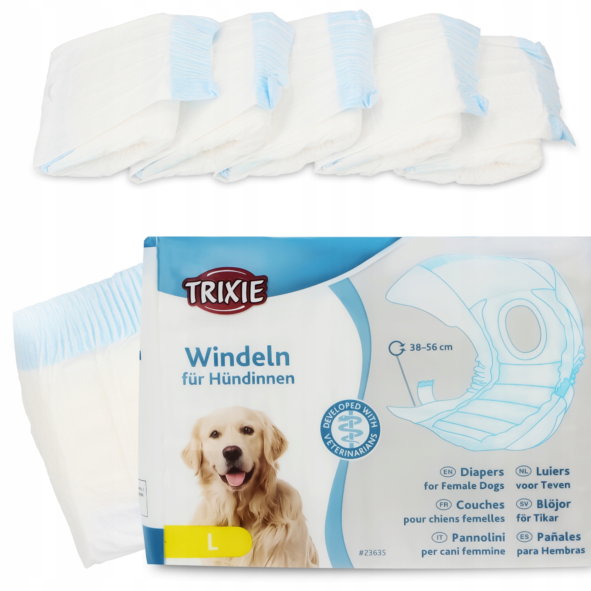 

Pieluchy Pampersy Chłonne Majtki L 12szt Psa Suki
