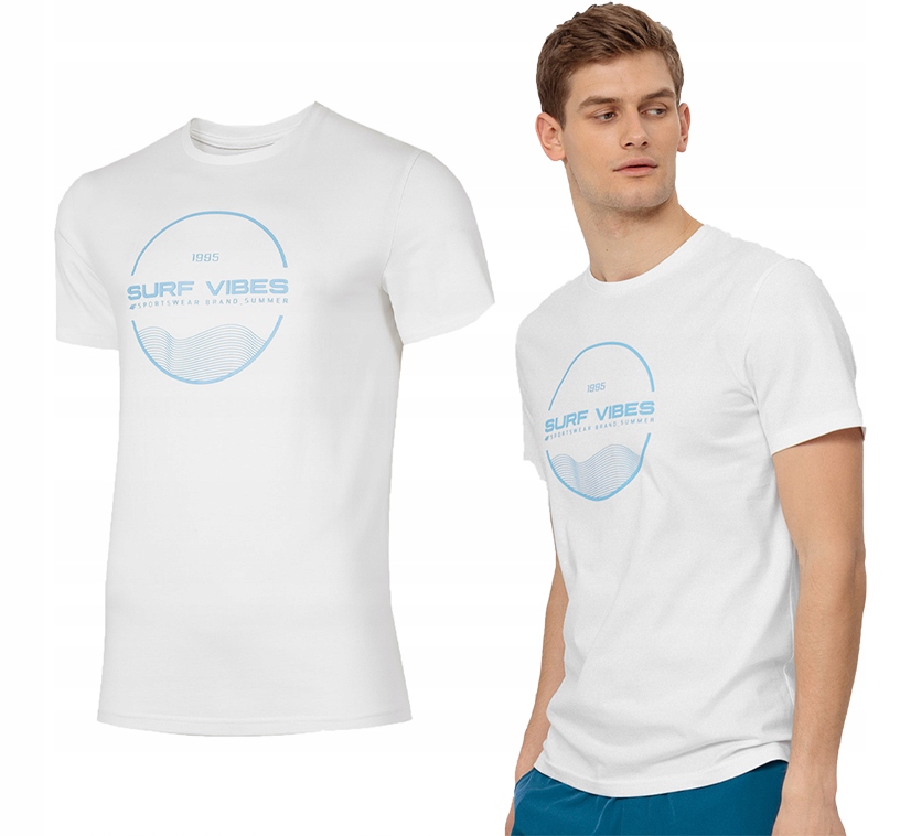 

T-shirt męski 4F TSM048 bawełniana koszulka XXL