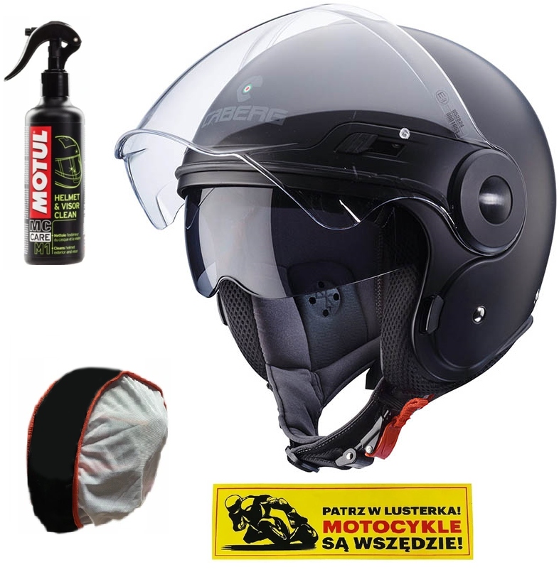 KASK CABERG OTWARTY JET Z BLENDĄ UPTOWN r. S