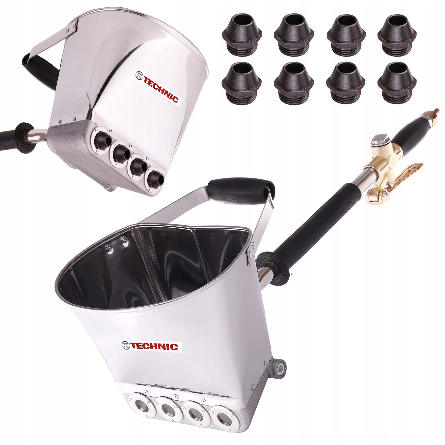 Omítač na stěny omítky a malty Kovové trysky