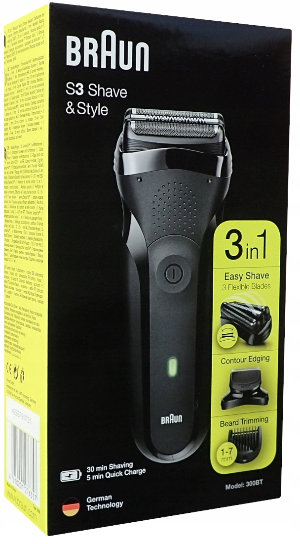 Holicí Strojek pro muže Braun 300BT Zastřihovač 5 nástavců na vousy