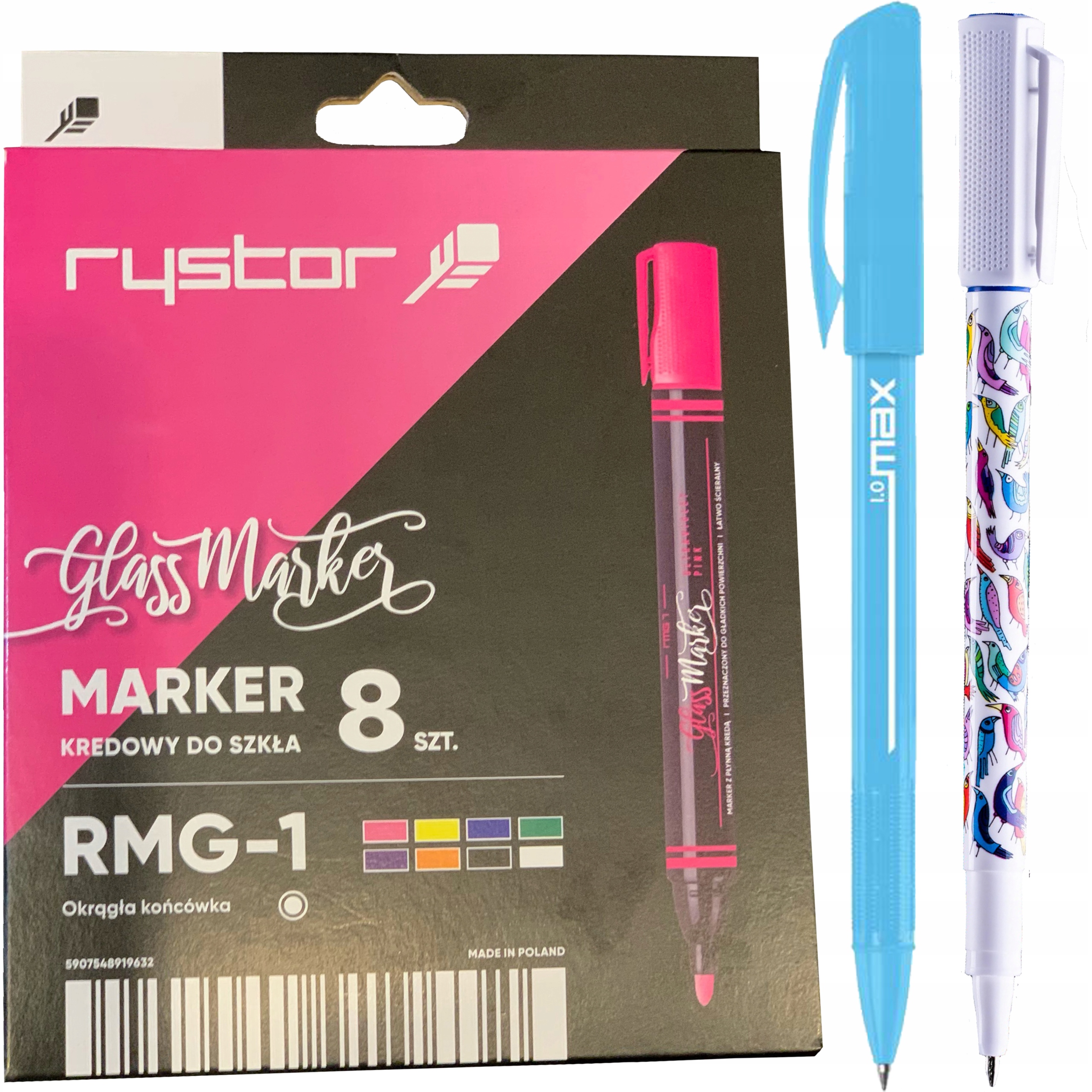 

Rystor Kredowy Marker Do Szkła Tablic 8SZT Zestaw