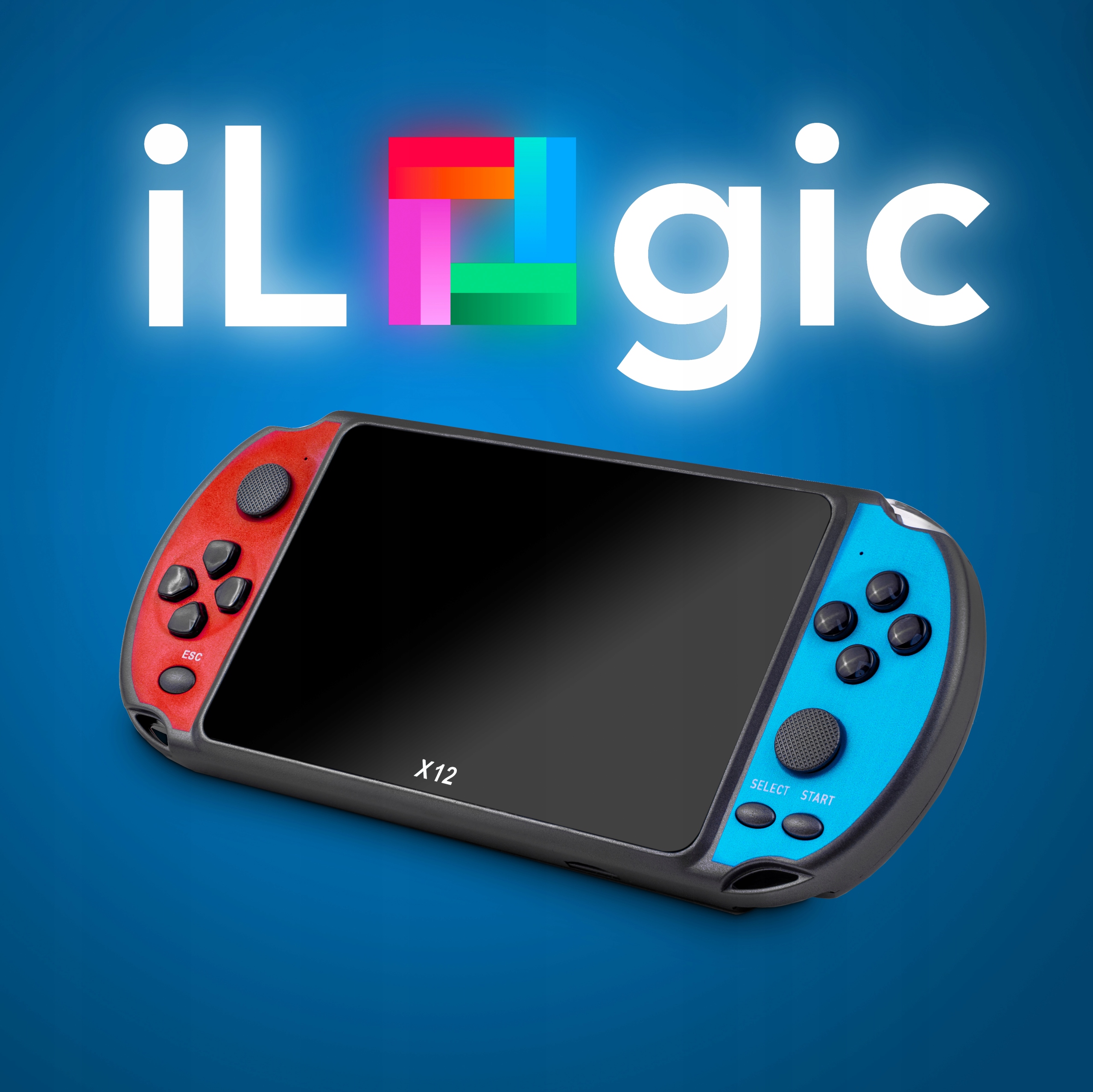 KONSOLA PRZENOŚNA x12 do GIER RETRO 5000+ GRA TELEWIZYJNA MINI 5" EMULATOR Producent iLogic