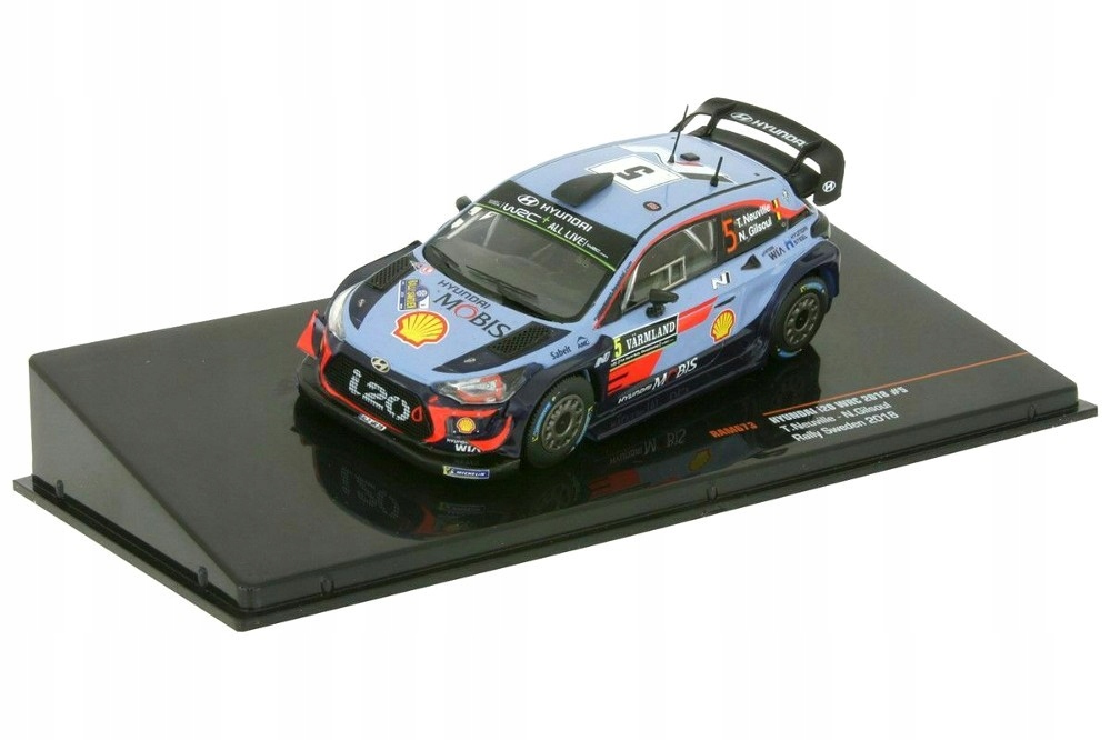 Hyundai i20 N WRC Rally ミニカー 1/43 1:43 Hyundai i20 N Rally1 WRC #11 Neuville 400th Stage Win
