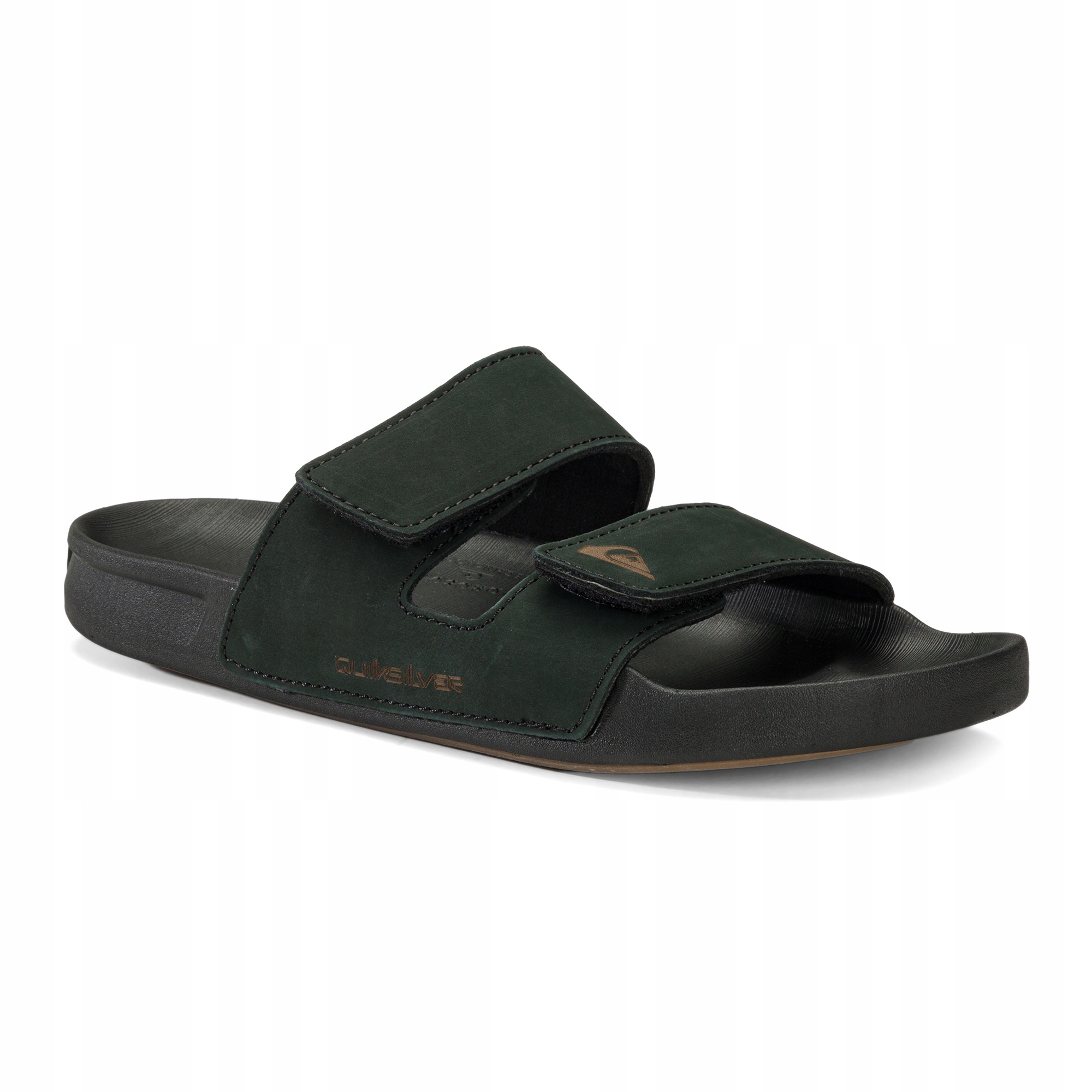 Klapki męskie Quiksilver Rivi Leather Double Adjust black 1 40 (7 US)