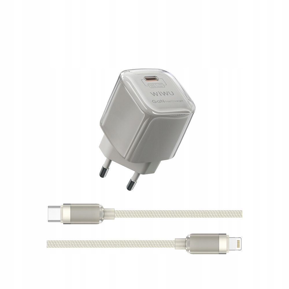 Wiwu ładowarka Jello 20W GaN Charger Sets Wi-U016 C-L, Eu Plug