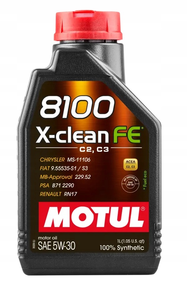 Olej 5w30 Motul 8100 X-Clean Fe C2 C3 1 litr