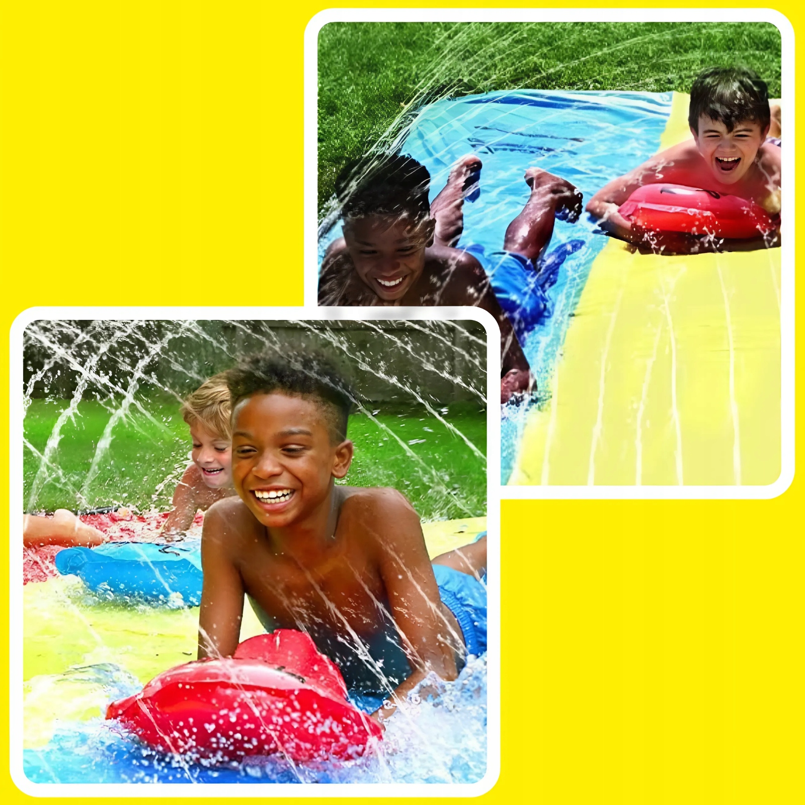 ŚLIZGAWKA WODNA ŚLIZGI WODNE Z FONTANNĄ +2 DESKI ZABAWKA DO OGRODU Bohater Inny