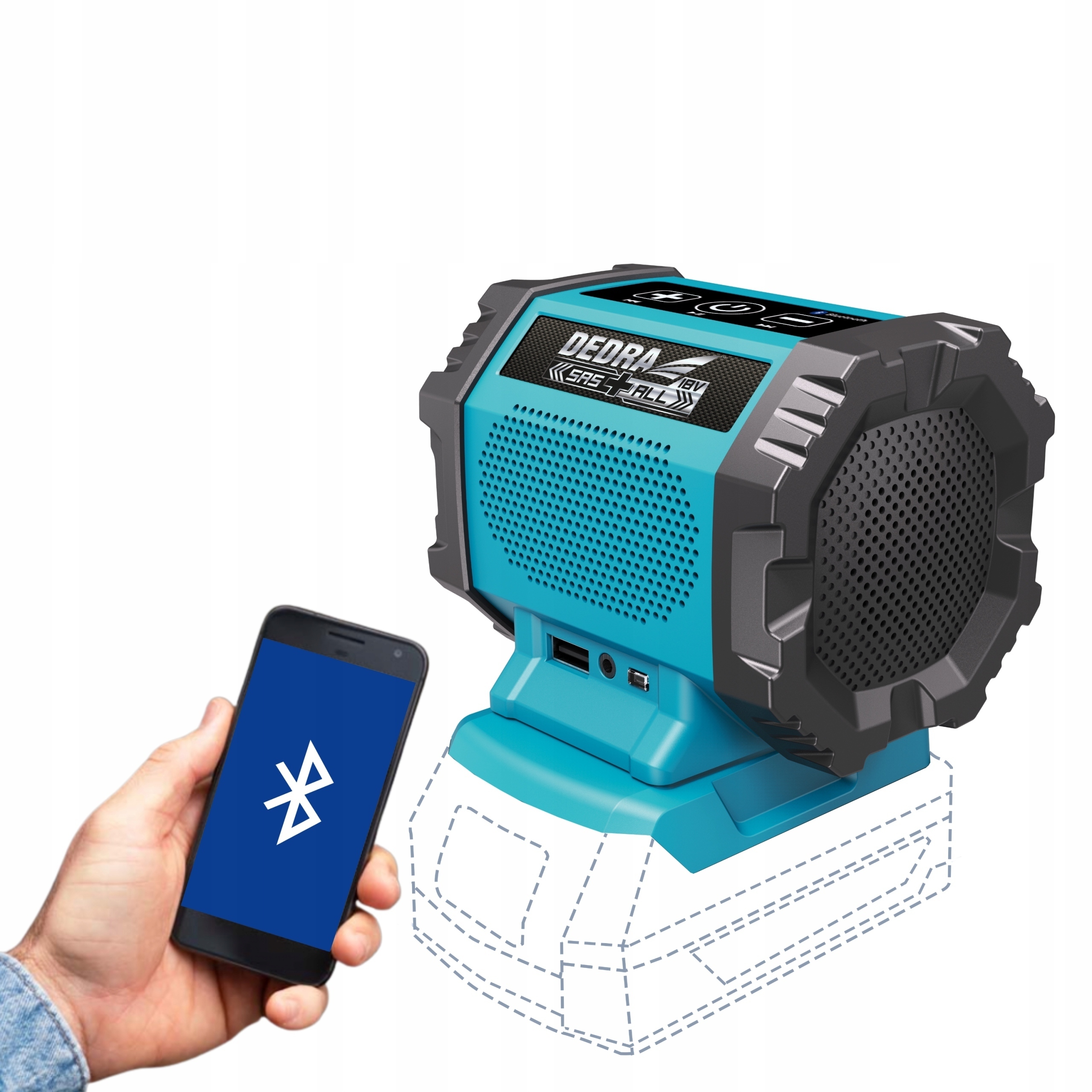 Głośnik Bluetooth Akumulatorowy 18V DEDRA DED7004