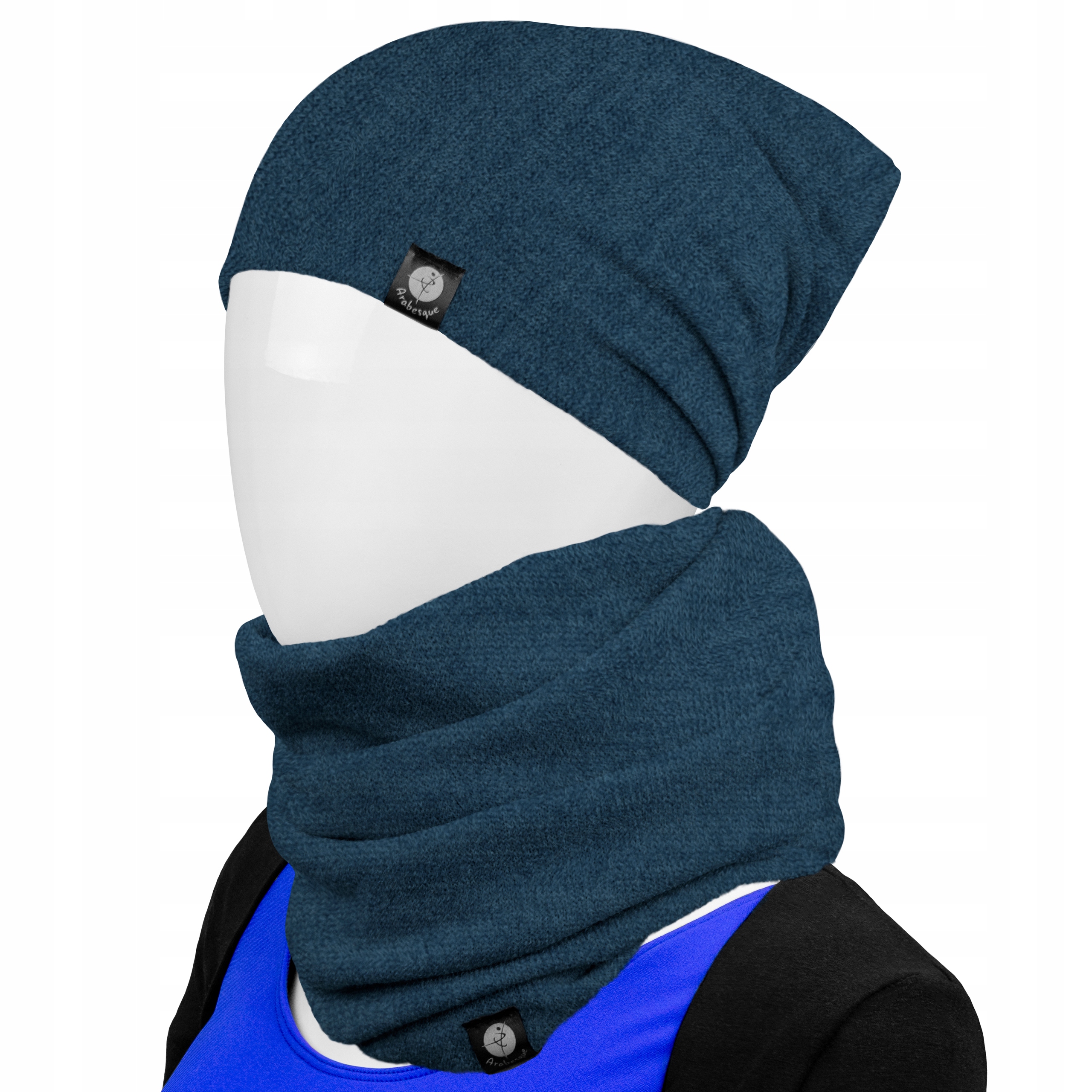 

Damska czapka beanie i szalik na zimę r. M polski