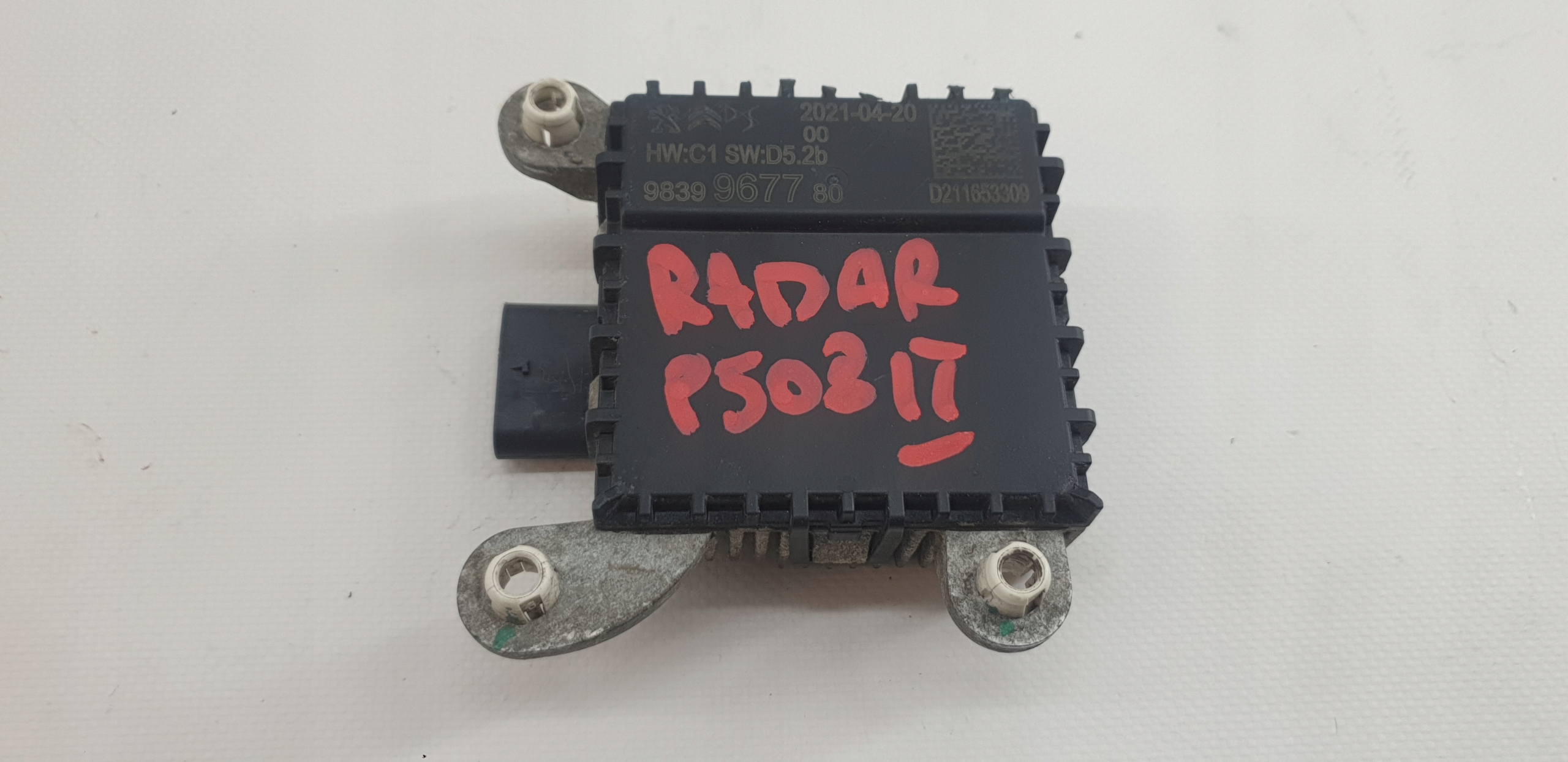 PEUGEOT 508 II modulo SENSOR RADAR DISTRONIC 9839967780 GT LINE