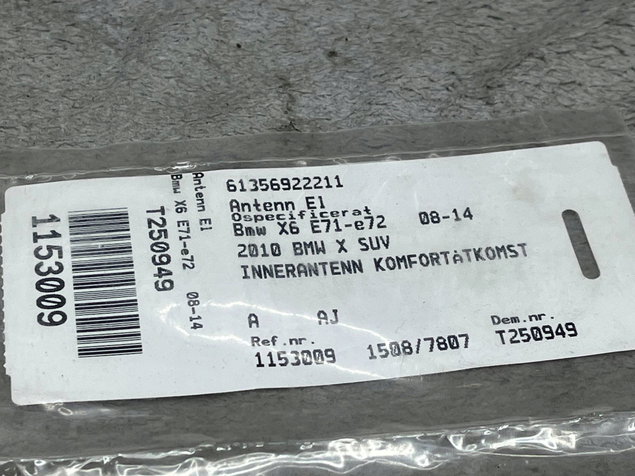 Antenne radiowa BMW 5 E60 E61 61356922211