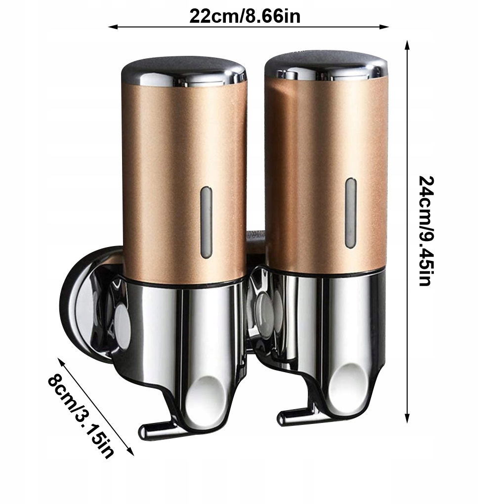 Podwójny pojemnik na mydło pod prysznic Stan opakowania oryginalne