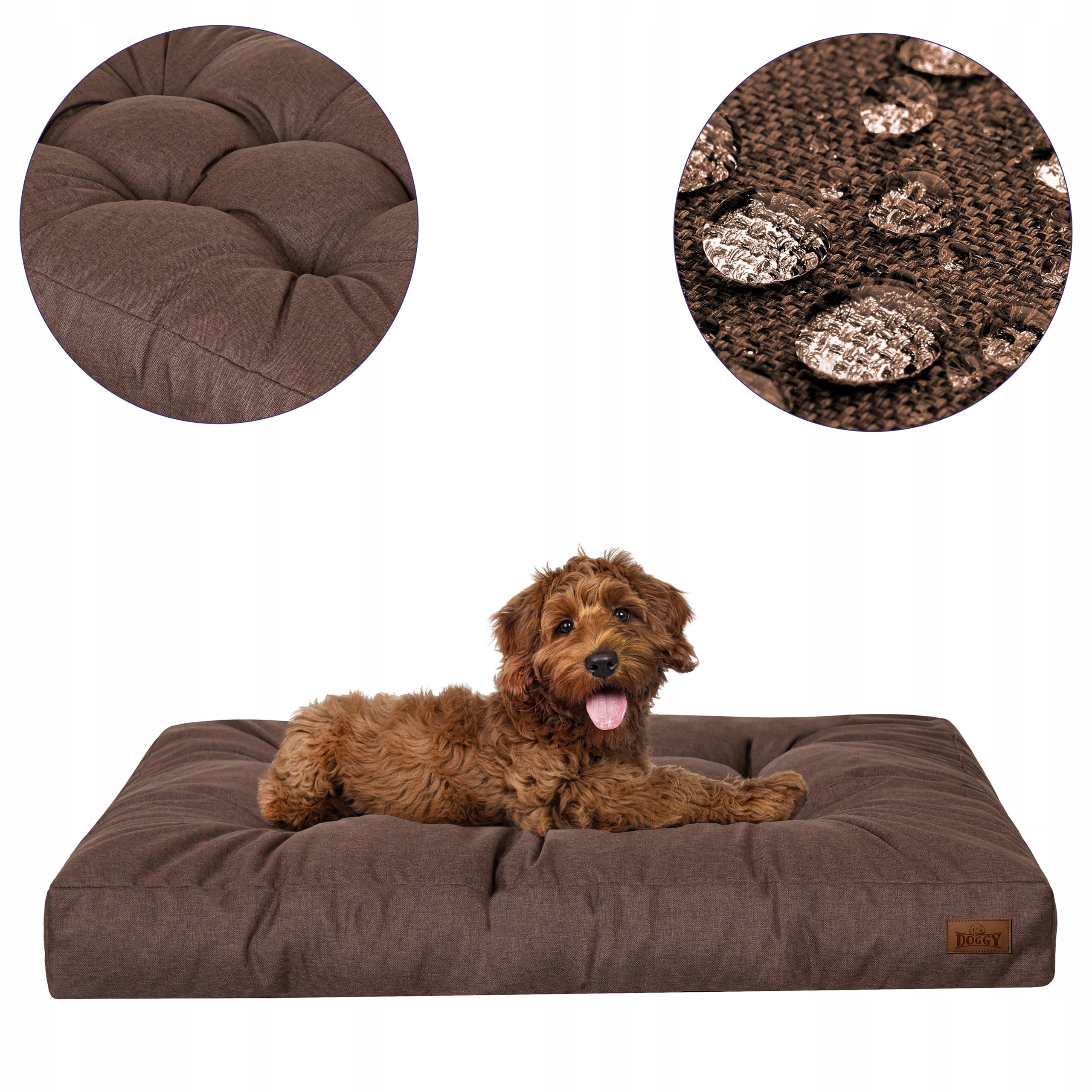 Materac dla psa Wodoodporny Pikowane Posłanie dla średnich psów L 90x70 cm