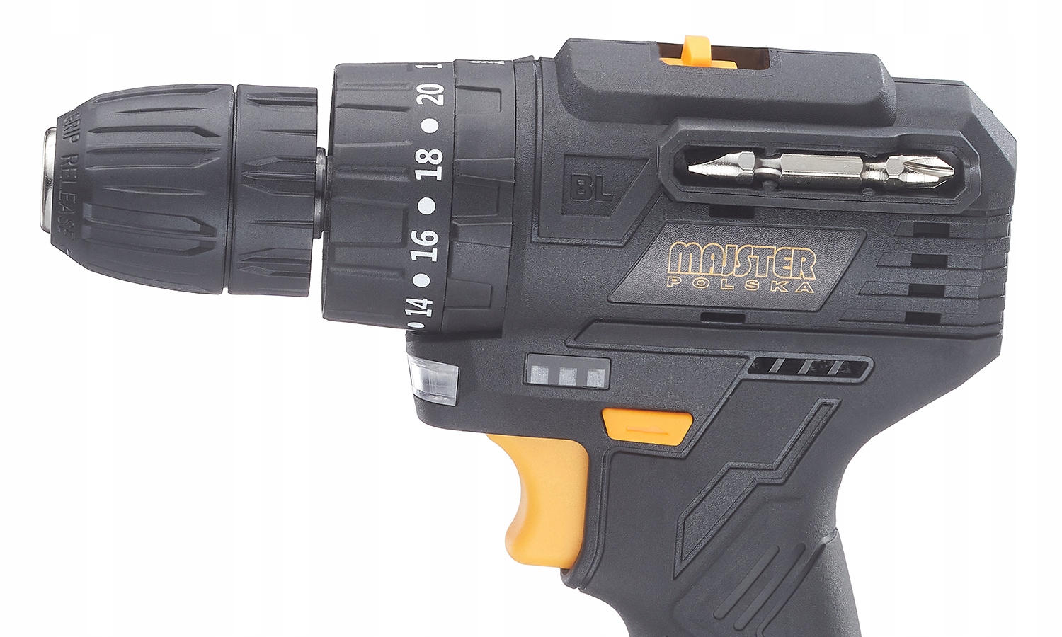 UDAROWA WIERTARKO WKRĘTARKA AKUMULATOROWA 20V BEZSZCZOTKOWA 2xAKU MP0428 Maksymalna średnica wiercenia w metalu 16 mm