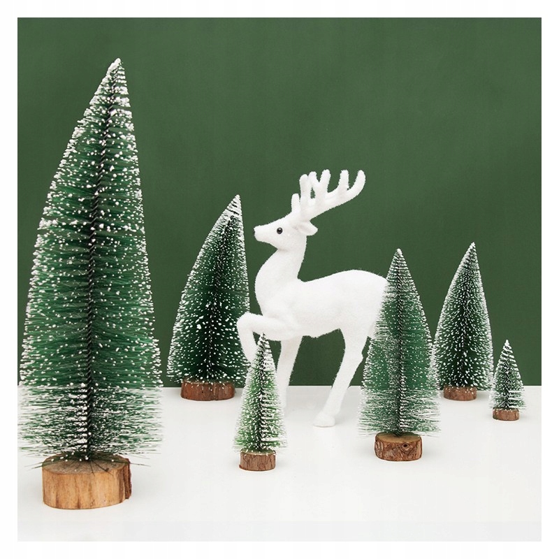 5x CHOINKA SZTUCZNA 10cm DEKORACJA ŚWIĘTA OZDOBA STROIK Marka inna