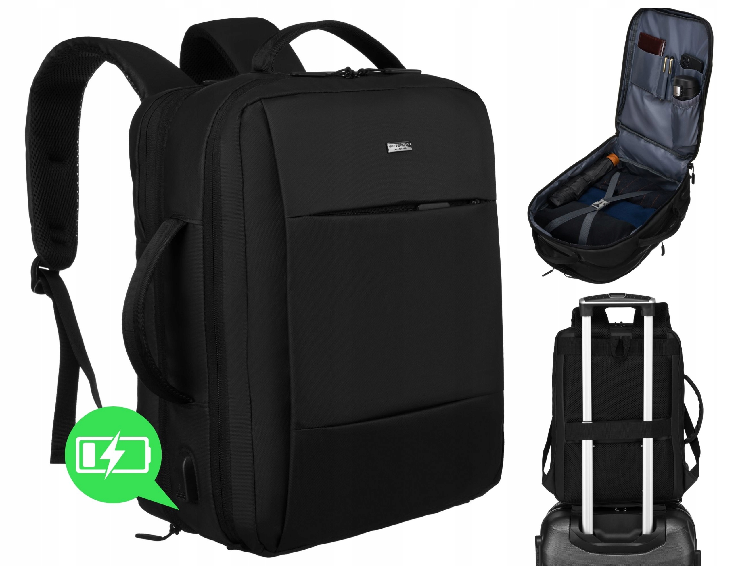 Peterson plecak podróżny bagaż podręczny kabinowy do samolotu Wizzair