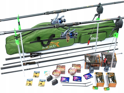 Zestaw Wędkarski 2x wędka Karp 2x kołowrotek Z18