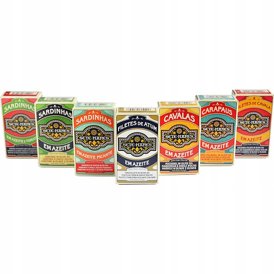 Zestaw Sete Mares 7 Smaków w puszkach 7x120g