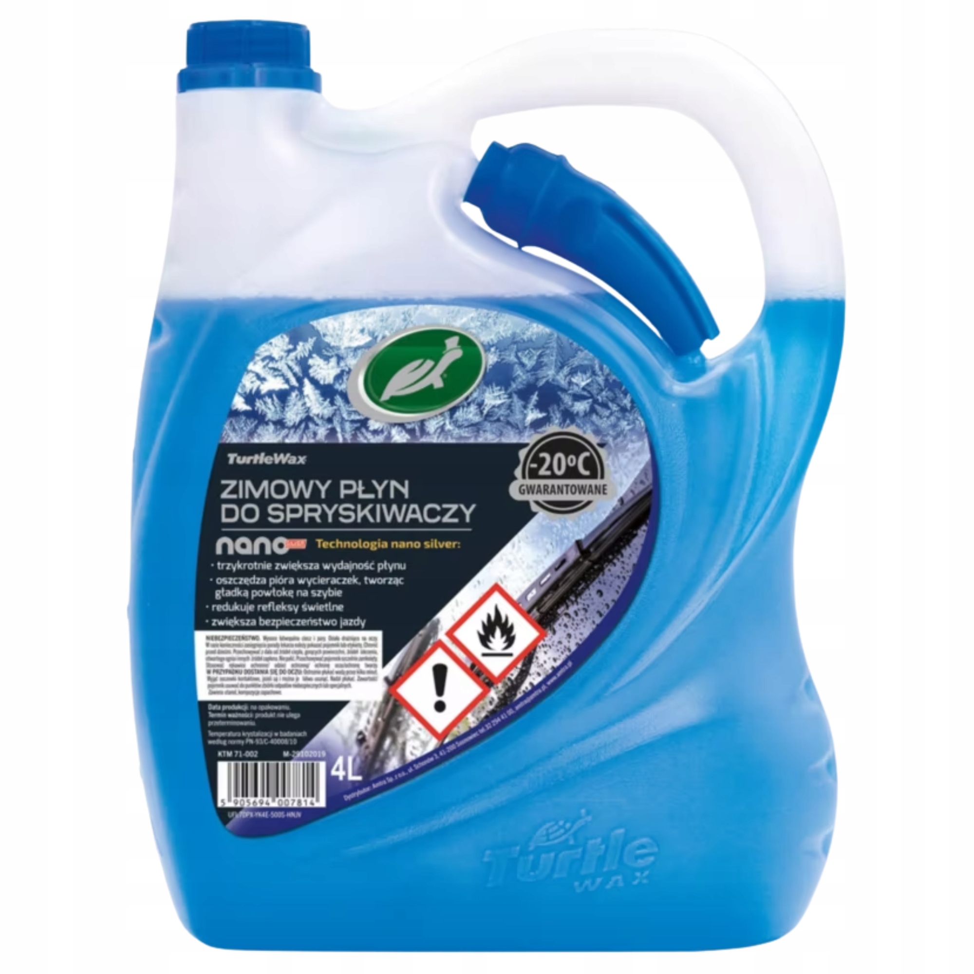 Płyn do spryskiwaczy zimowy zapachowy gotowy z lejkiem Turtle Wax -20C 4l